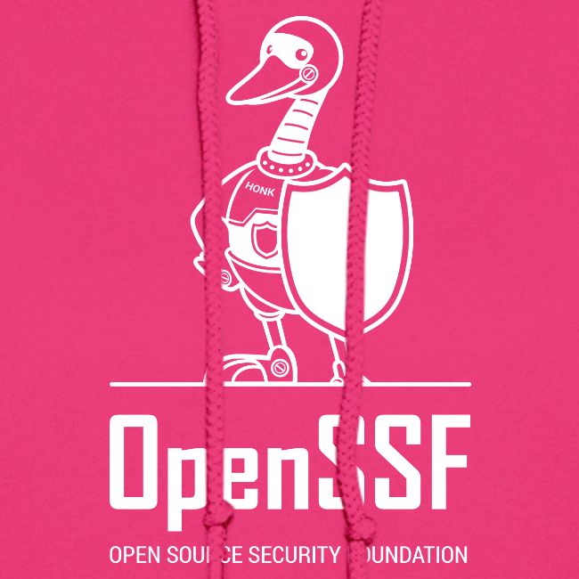 OpenSSF tall white logo