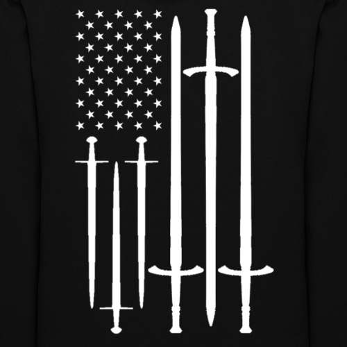 USA Flag with Swords - Women's Hoodie
