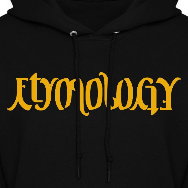 Yellow Etymology Ambigram
