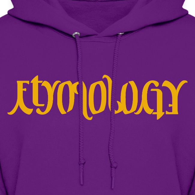 Yellow Etymology Ambigram