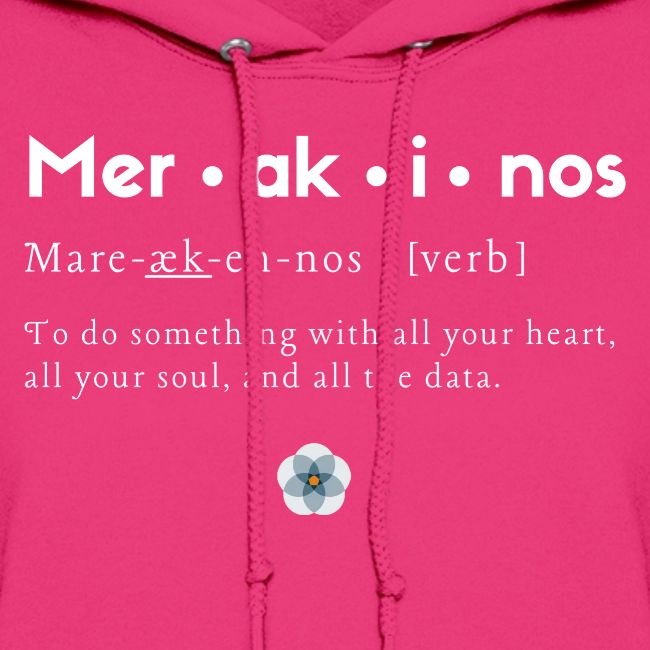 Merakinos definition with logo dark