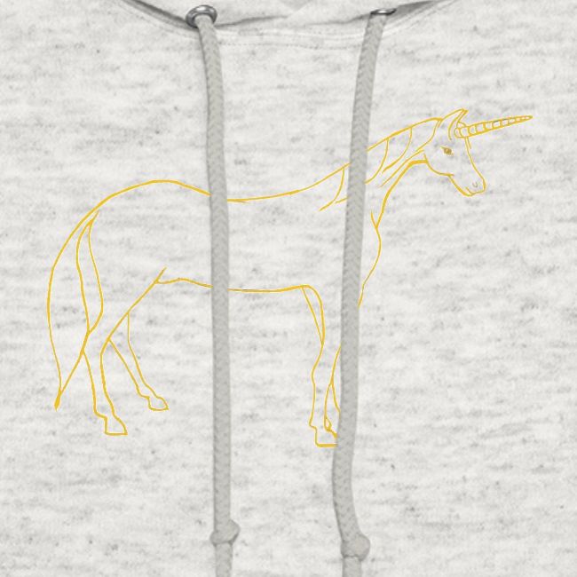 unicorn gold outline