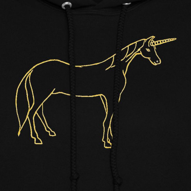 unicorn gold outline