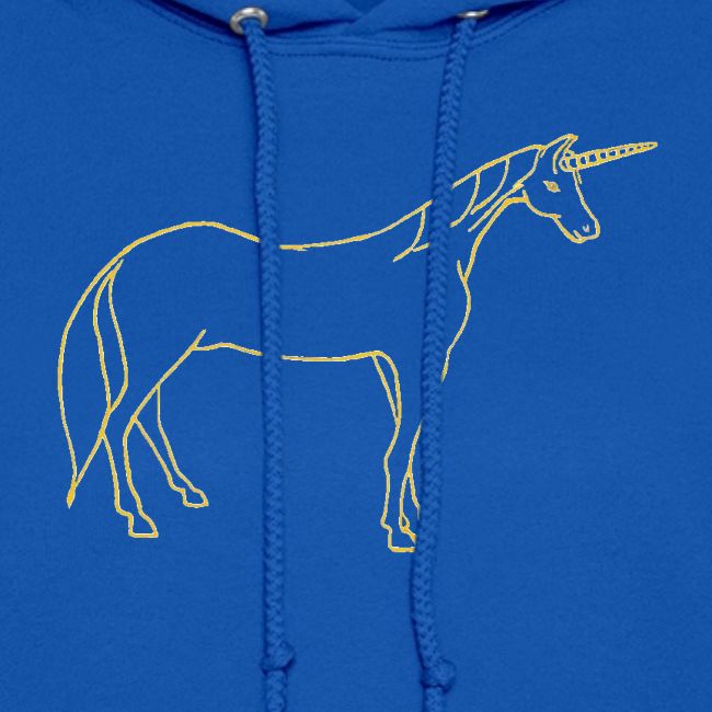 unicorn gold outline