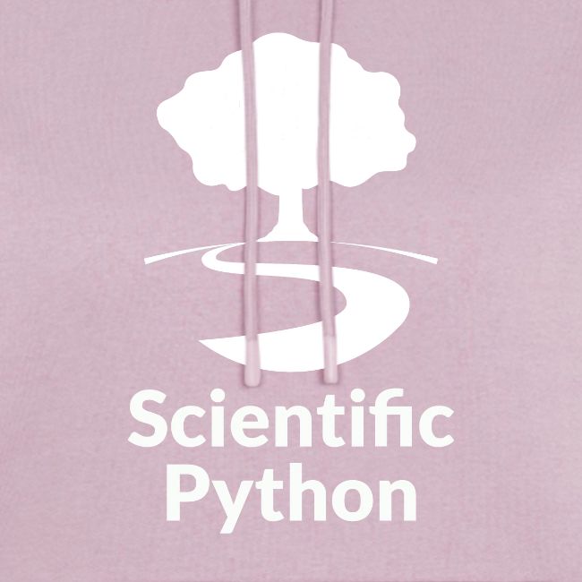 scientific python white logo