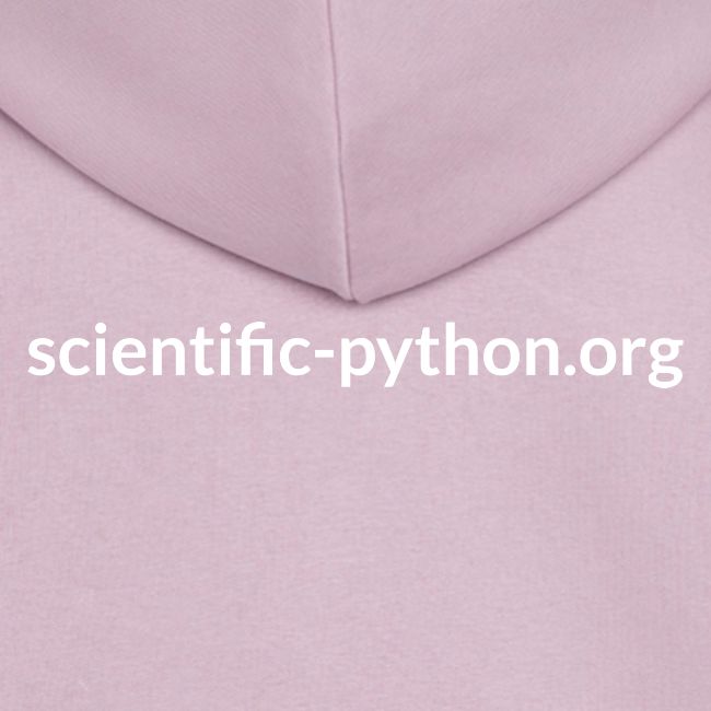 scientific python white logo