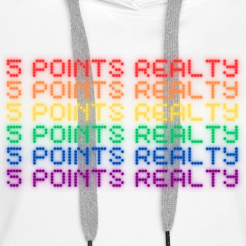 Rainbow Lettering Pride T Shirt Fun Lights - Women's Premium Hoodie