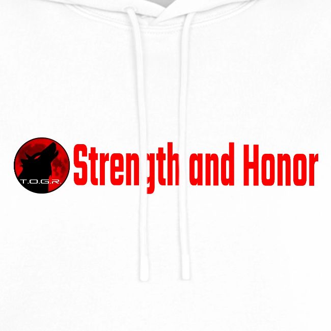 Strength and Honor - Red Letters