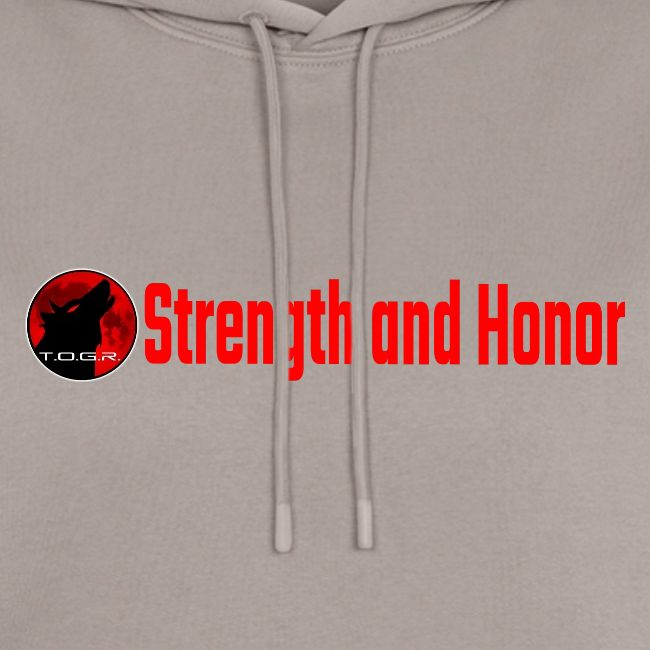 Strength and Honor - Red Letters