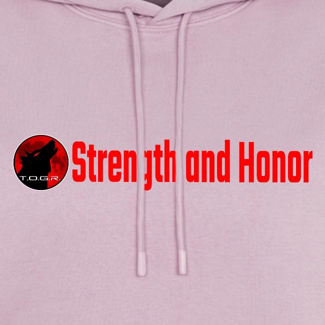 Strength and Honor - Red Letters