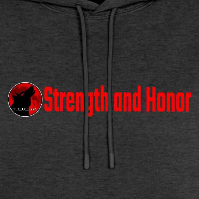 Strength and Honor - Red Letters