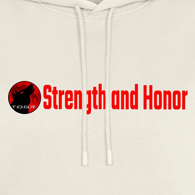 Strength and Honor - Red Letters