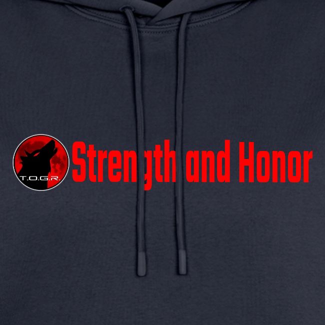 Strength and Honor - Red Letters
