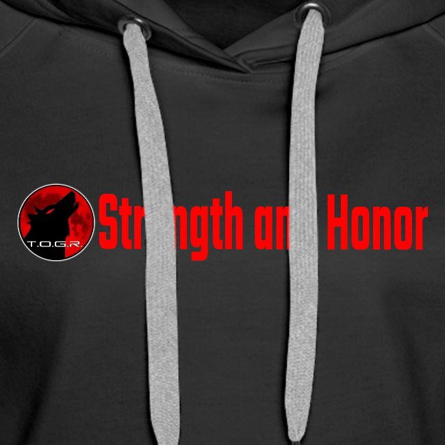 Strength and Honor - Red Letters