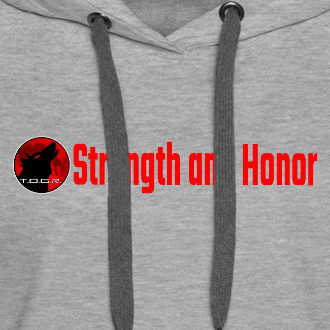 Strength and Honor - Red Letters