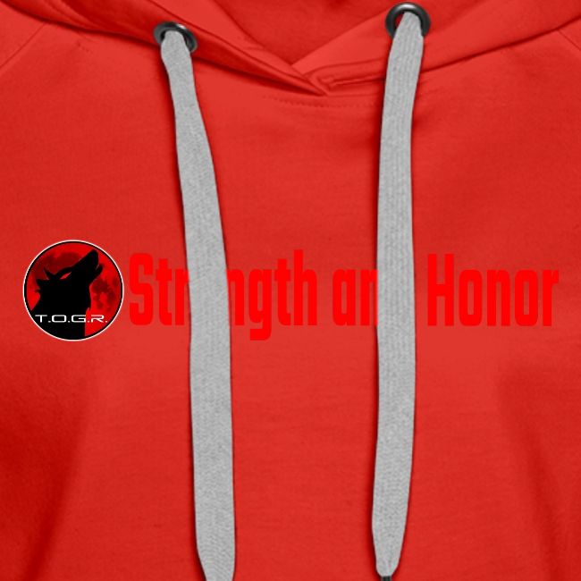 Strength and Honor - Red Letters