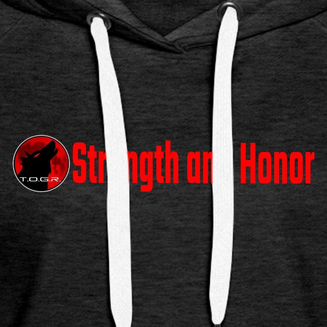 Strength and Honor - Red Letters