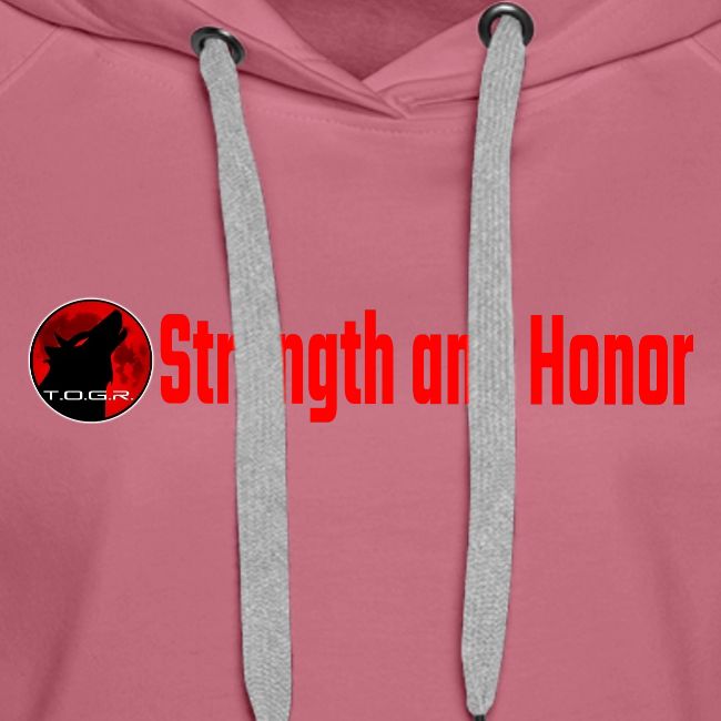 Strength and Honor - Red Letters