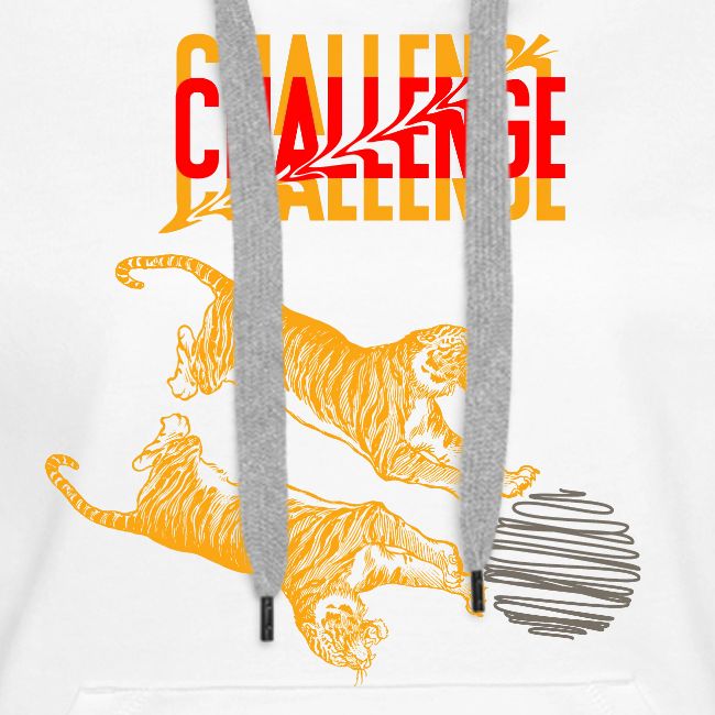 Double tiger fashion, jungle feline animals.