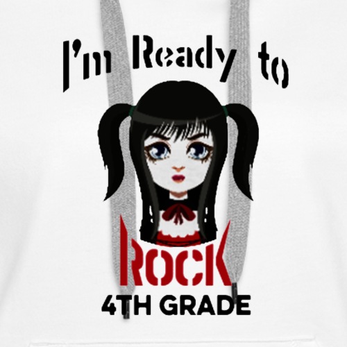Rock 4th grade girl - Women's Premium Hoodie