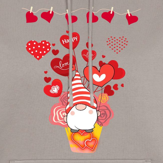 Design wrapped in love hearts, vibrating in love.