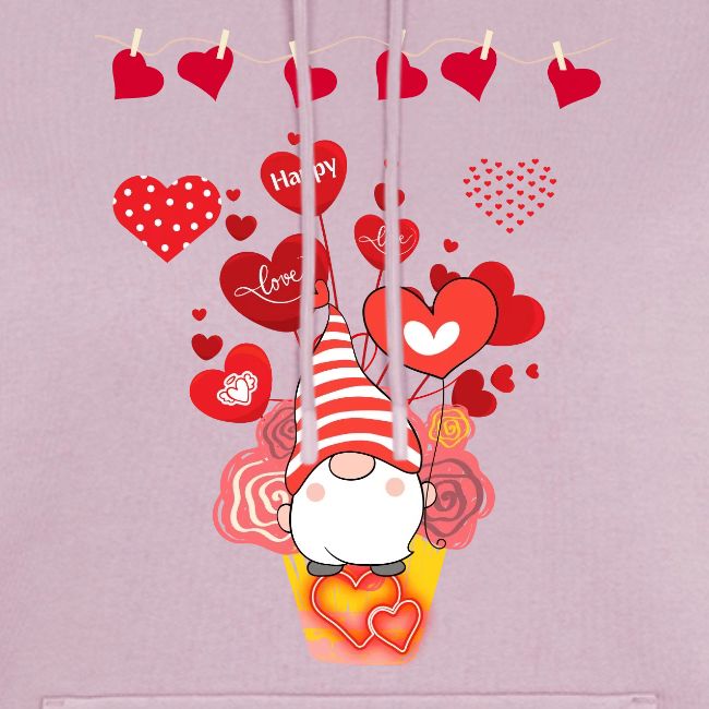 Design wrapped in love hearts, vibrating in love.