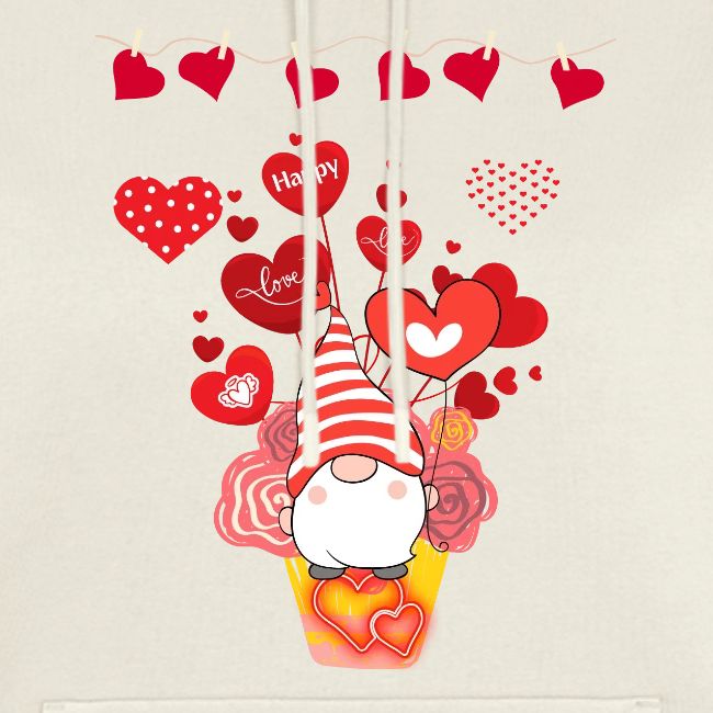 Design wrapped in love hearts, vibrating in love.