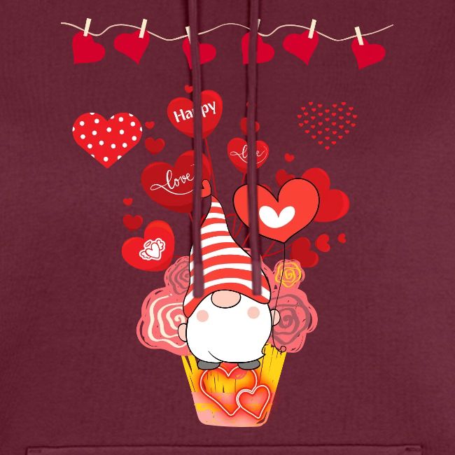 Design wrapped in love hearts, vibrating in love.