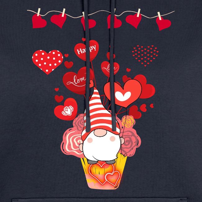 Design wrapped in love hearts, vibrating in love.