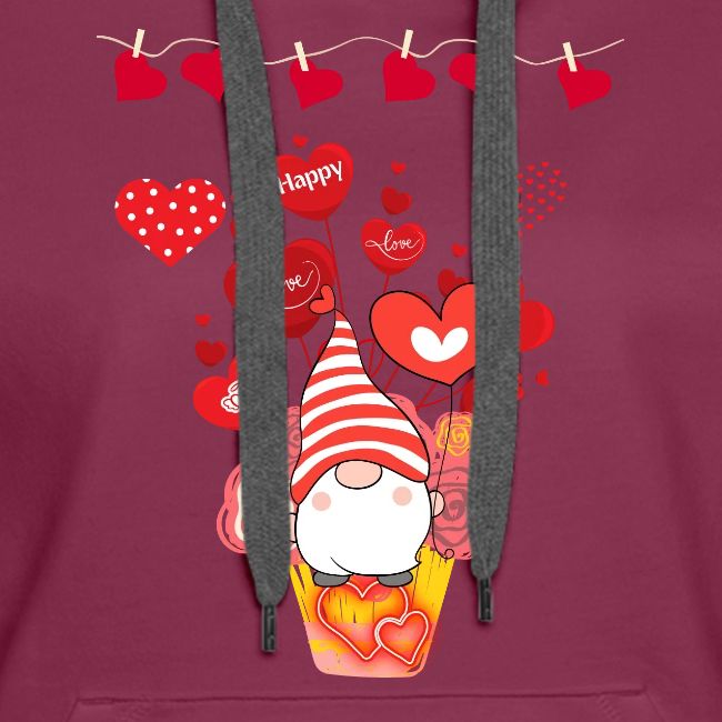 Design wrapped in love hearts, vibrating in love.