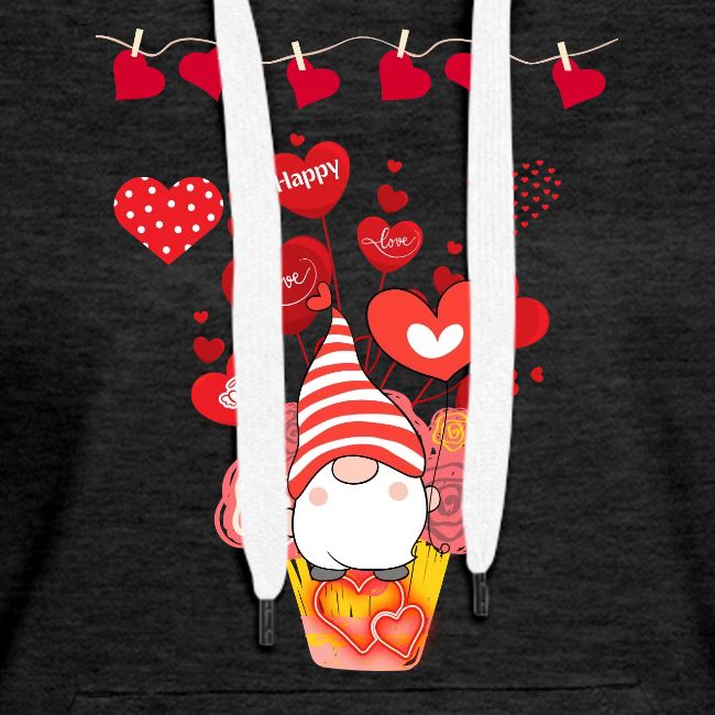 Design wrapped in love hearts, vibrating in love.