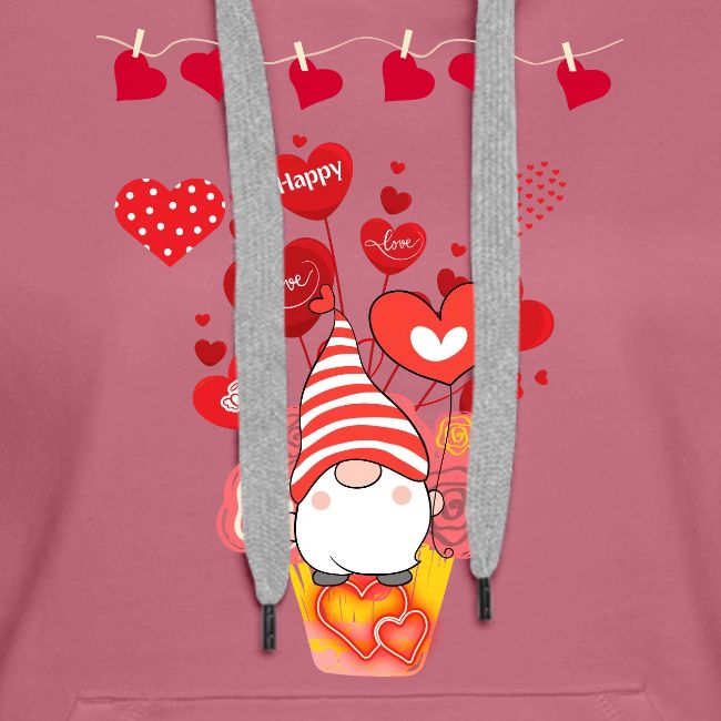Design wrapped in love hearts, vibrating in love.