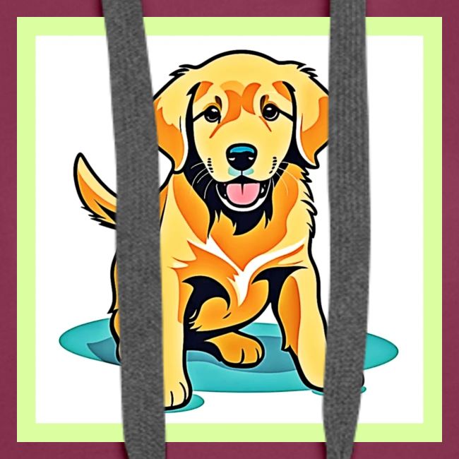 Golden Pup Charm Design