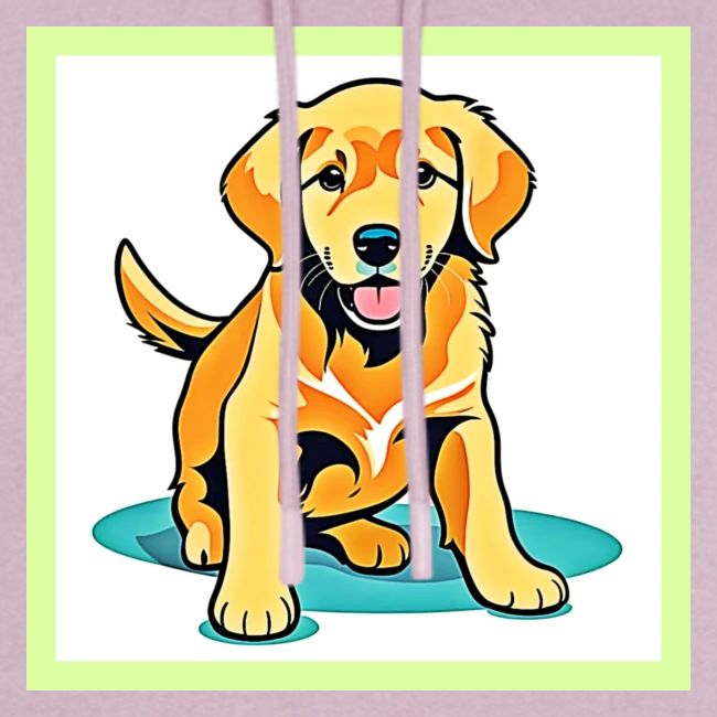 Golden Pup Charm Design