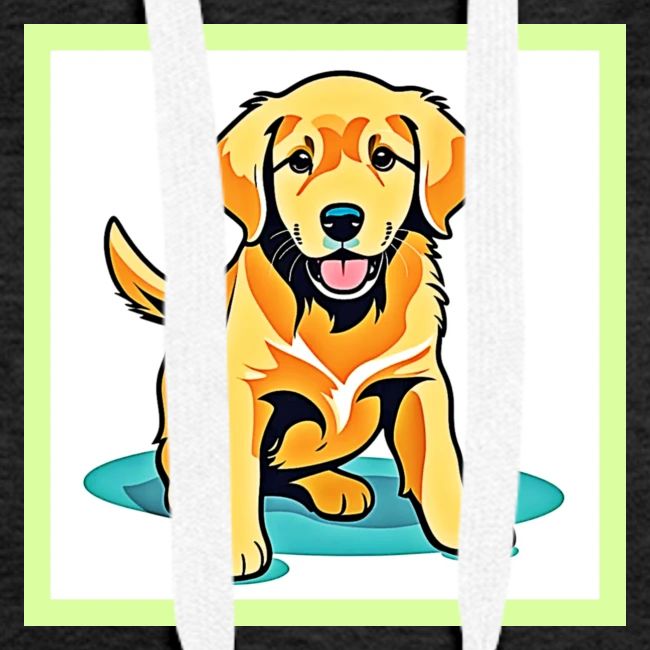 Golden Pup Charm Design