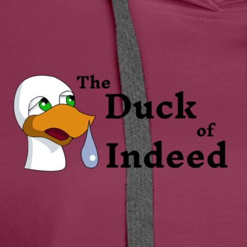 The Duck of Indeed w/Text (Original Design) - Women's Premium Hoodie