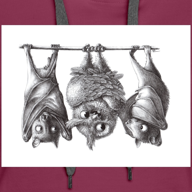 Vampire Owl with Bats