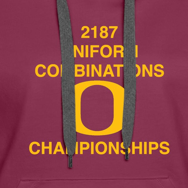 2187 UNIFORM COMBINATIONS O CHAMPIONSHIPS