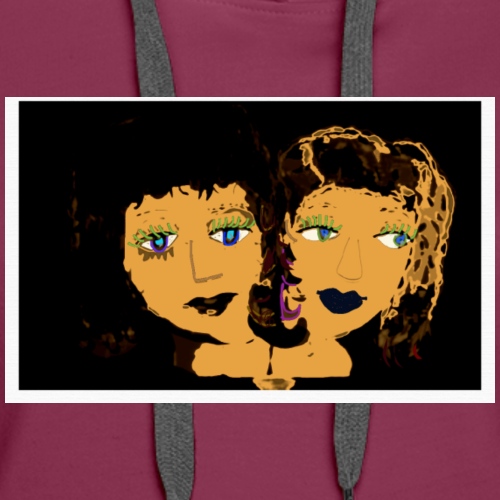 Twinpals by Mickeys Art And Design.Biz - Women's Premium Hoodie