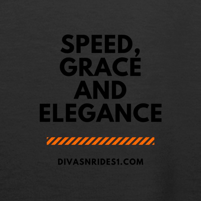 Divas N Rides Black and Orange Graphics