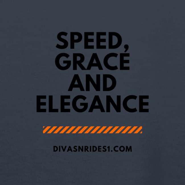 Divas N Rides Black and Orange Graphics