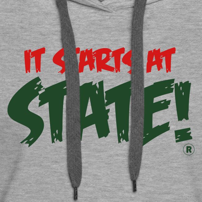 It Starts At STATE! -Red &Green Brush