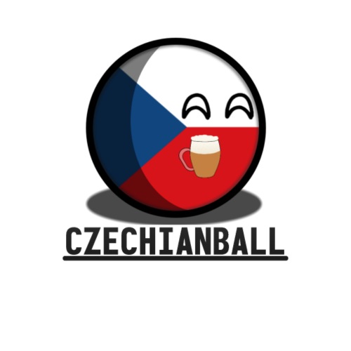 Czechianball holding a beer with text! - Women's Premium Hoodie