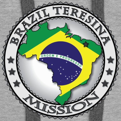 Brazil Teresina Mission Classic Seal with Flag - Women's Premium Hoodie