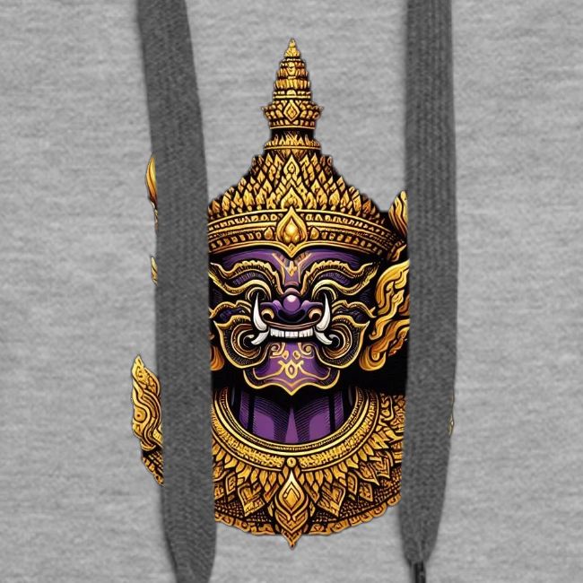 Thai Horned Yaksha Khone Mask