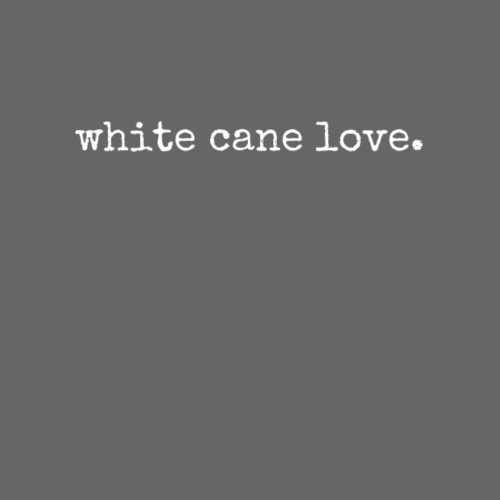white cane love. By CAOMS - Women's Premium Hoodie