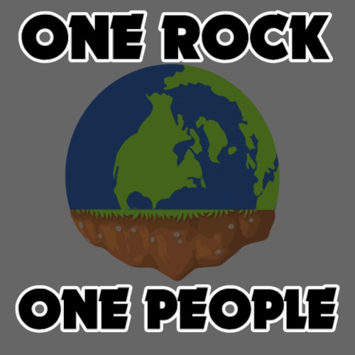 One Rock, One People = Human Rights - Women's Premium Hoodie