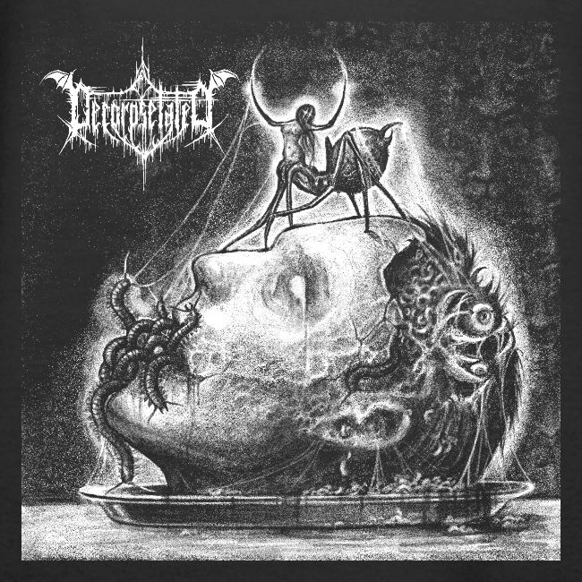Decorpsetated - Human Words album cover, white