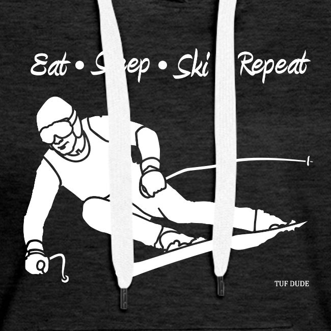 Eat Sleep Ski Repeat - wb - new001