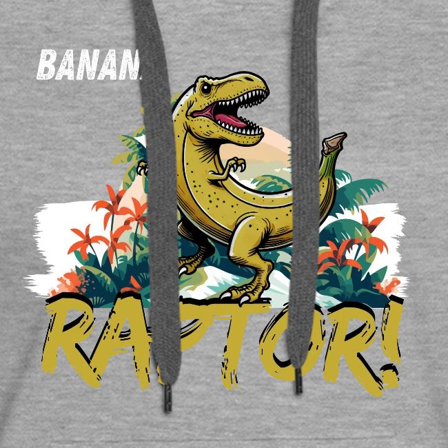 Funny Banana Raptor T-Rex Design